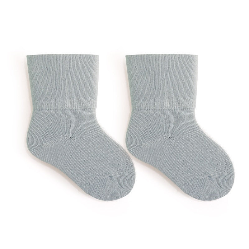 Baby Unisex Solid Color Breathable Mid-Calf Socks