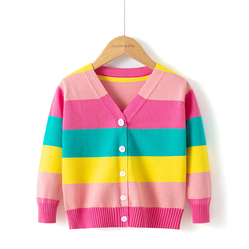 Todder Girls Rainbow Cardigan Pattern