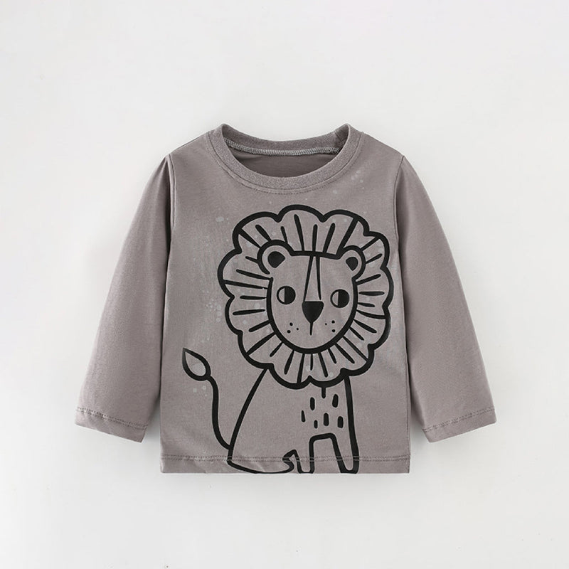 Baby Boy Lion Pattern Soft Cotton Shirt