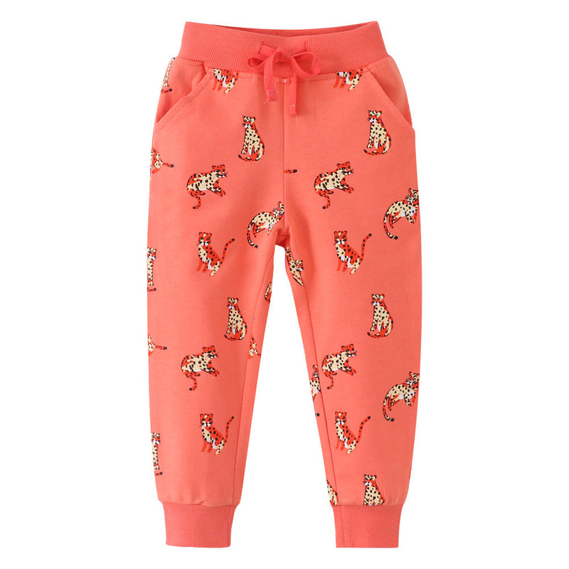 Baby Boy Cartoon Animal Pattern Soft Cotton Trousers