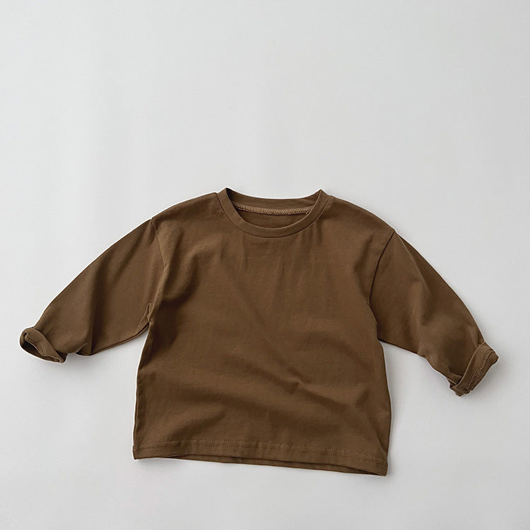 Baby Basic Style Various Color Soft Cotton Shirt