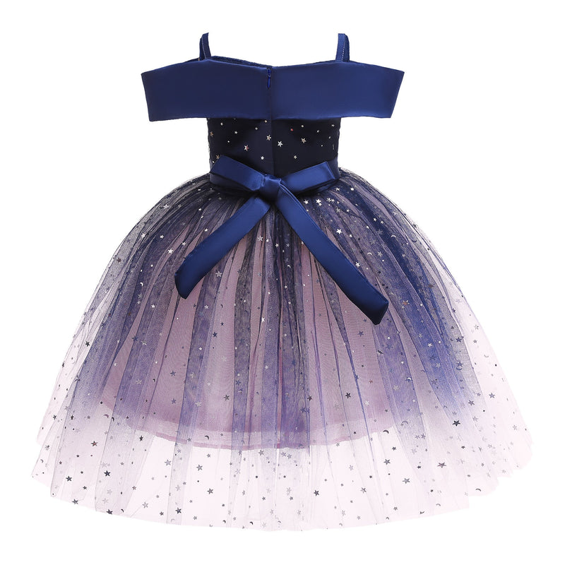 Baby Girl Frozen Elsa Princess Dress Birthday Tutu Formal Western Style Dress