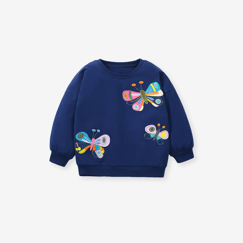 Butterfly Pattern Soft Cotton Autumn Hoodie