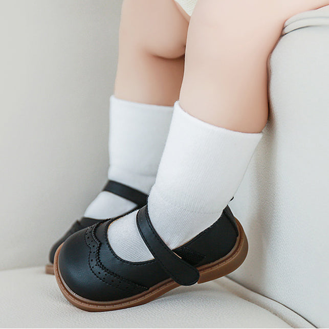 Baby Unisex Solid Color Breathable Mid-Calf Socks