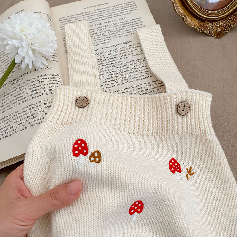 Baby Girl Embroidered Pattern Sleeveless Onesies or Cardigan