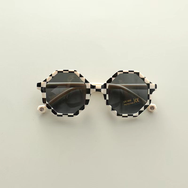 Kids Various Style Fashion Polygon Frame Sunglasses