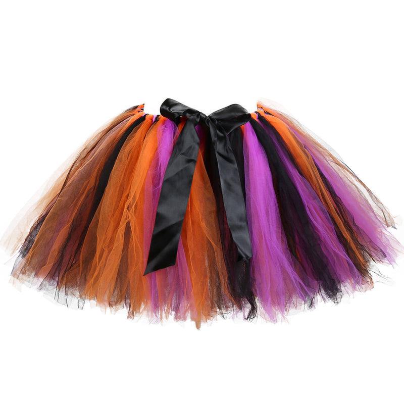 Children’s Halloween Witch Cosplay Hat Skirt Wings 1-Piece Sets