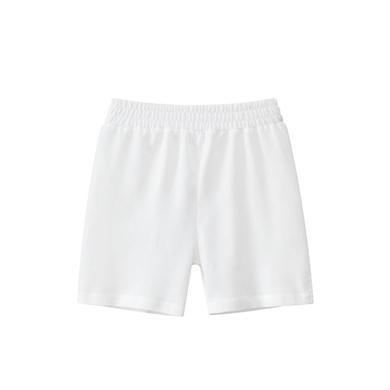 Baby Boy Solid Color Mid Pants In Summer