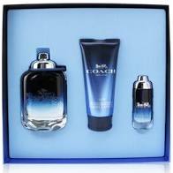 GIFT/SET COACH NEW YORK BLUE BY COACH 3 PCS.  100M Perfume By COACH For MEN