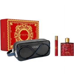 GIFT/SET VERSACE EROS FLAME BY VERSACE 3 PCS.  3. Perfume By VERSACE For Men