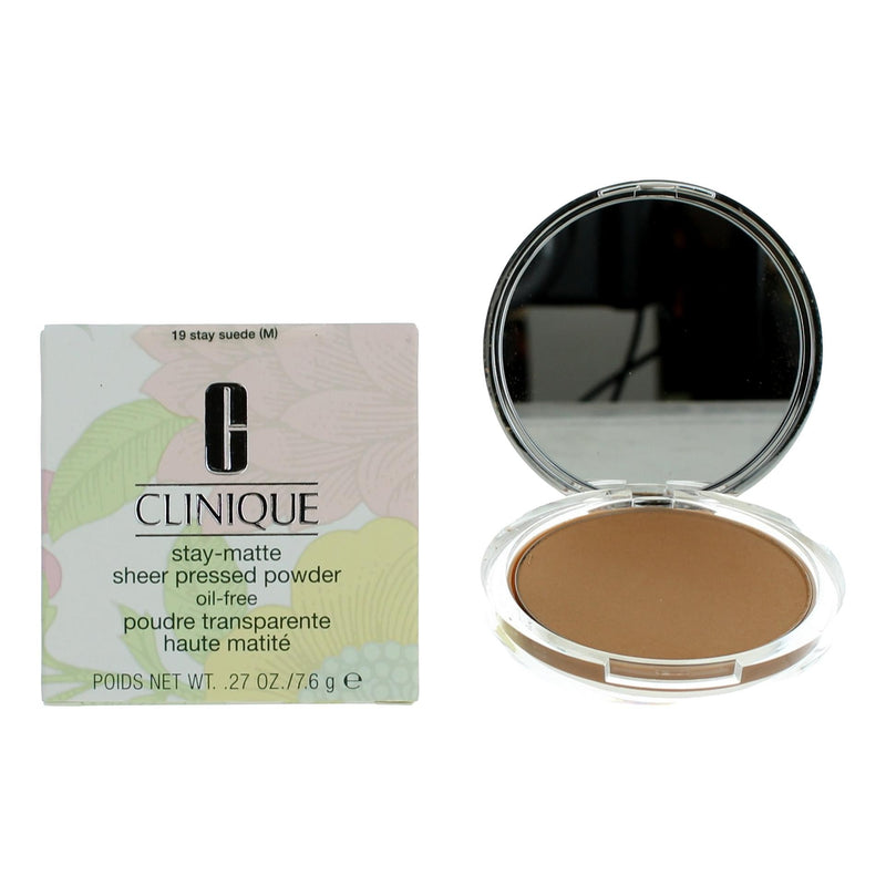 Clinique Stay-Matte by Clinique, .27 oz Sheer Pressed Powder- 19 Stay Suede